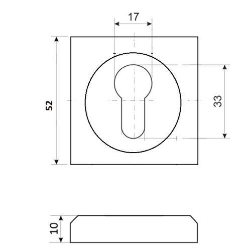 Накладка Vettore ET 0601 MBP (Чёрный Матовый)