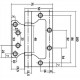 Петля накладная VЕTTORE FLUSH 100×75×2.5mm AB (Бронза) в Липецке