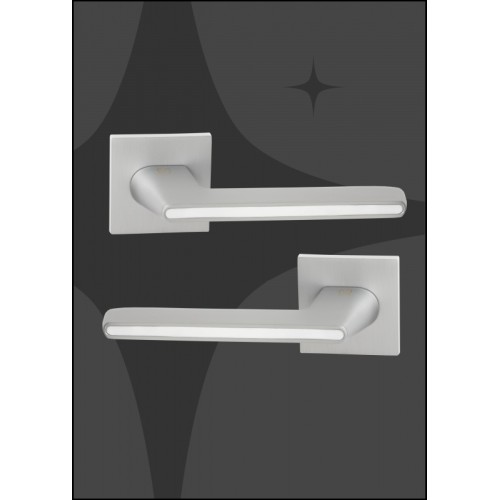 Ручка Abriss R21.190 MCP/WH ( Матовый хром/Белая вставка)