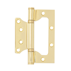 Для межкомнатных дверей Петля накладная VЕTTORE FLUSH 100×75×2.5mm GP (Золото)