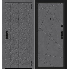 Металлическая входная дверь Кьюб Лунный камень/Slate Art