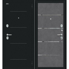 Металлическая входная дверь Лайн Букле черное/Slate Art