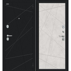 Металлическая входная дверь Граффити-5 Букле черное/Look Art
