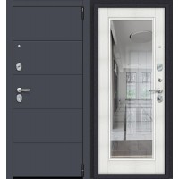 Металлическая входная дверь Porta R 4.П61 Graphite Pro/Bianco Veralinga