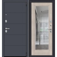 Металлическая входная дверь Porta R 4.П61 Graphite Pro/Cappuccino Veralinga