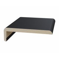 Перекладина наличника плоский телескоп. 75*6*2050мм. Антрацит