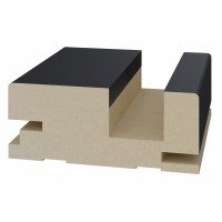 Перекладина для "дверь-книжка" 80*32*2070мм. Антрацит