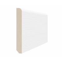 Плинтус 75*10*2070мм. Белый лёд