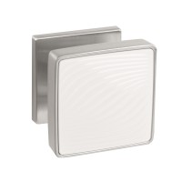 Ручка раздельная K.EST.Q52.GIPNOZ SSC/WH-16 сатинированный хром/белый