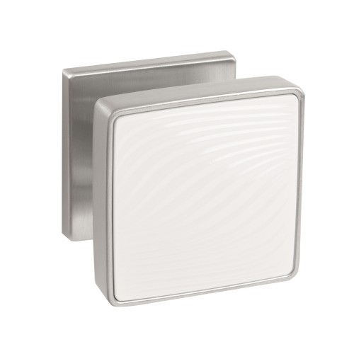 Ручка раздельная K.EST.Q52.GIPNOZ SSC/WH-16 сатинированный хром/белый