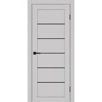 Турин 501AПП.1, цвет Пепельный молдинг алюм.чёрн размер 80*200 см.