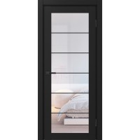 Турин 501АСС.2, цвет Антрацит молдинг алюм.чёрн стекло Прозрачное, размер 80*200 см.