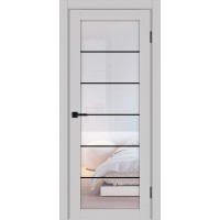 Турин 501.2 АСС молдинг SB, цвет пепельный, заполнение Прозрачное, размер 200*80 см.