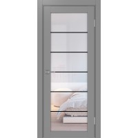 Турин 501.2 АСС молдинг SB, цвет серый, заполнение Прозрачное, размер 200*70 см.