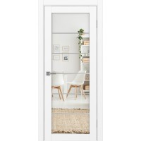 Турин 501.2 АСС молдинг SC, цвет белый снежный, заполнение Зеркало/Зеркало, размер 200*80 см.