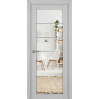 Турин 501.2 АСС молдинг SC, цвет дуб серый FL, заполнение Зеркало/Зеркало, размер 200*90 см.