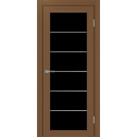 Турин 501.2 АСС молдинг SC, цвет орех NL, заполнение LACчерный, размер 200*80 см.