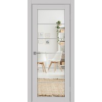 Турин 501.2 АСС молдинг SC, цвет пепельный, заполнение Зеркало/Зеркало, размер 200*35 см.