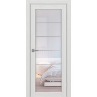 Турин 501.2 АСС молдинг SC, цвет ясень серебристый, заполнение Прозрачное, размер 200*80 см.