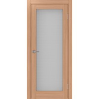 Турин_501.2, цвет Ясень тёмный стекло Пунта бесцветное, размер 80*200 см.