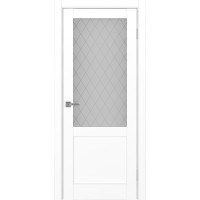 Турин 502.21, цвет Белый снежный стекло Кристалл б.цв размер 80*200 см.