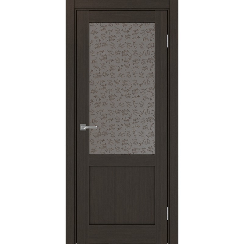 Межкомнатная дверь Турин 502.21, цвет венге FL, заполнение Дали бронзовое, размер 200*80 см.