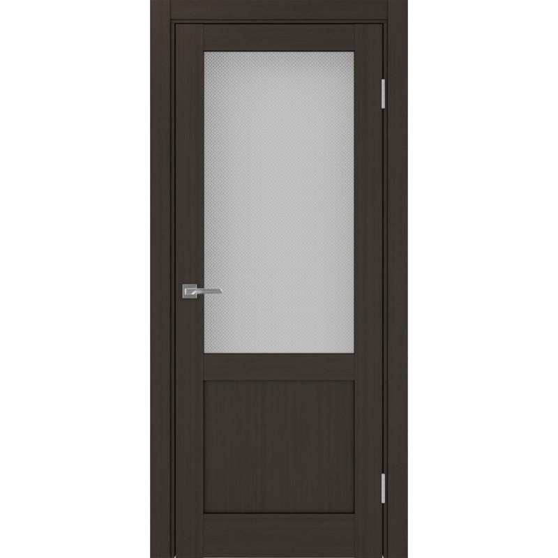 Межкомнатная дверь Турин 502.21, цвет венге FL, заполнение Пунта бесцветное, размер 200*80 см.