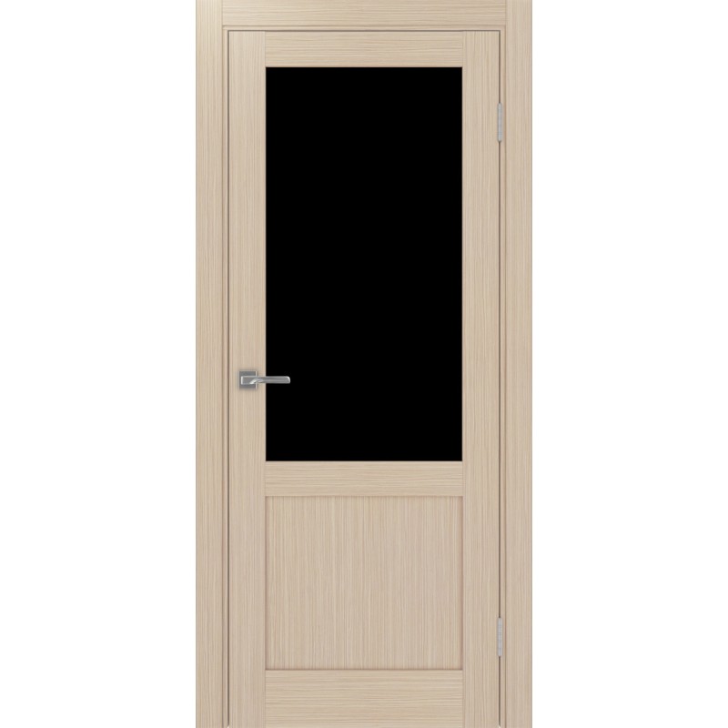 Межкомнатная дверь Турин 502.21, цвет дуб беленый FL, заполнение LACчерный, размер 200*80 см.