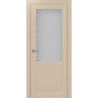 Турин 502.21, цвет Дуб беленый FL стекло Дали бесцветное, размер 80*200 см.