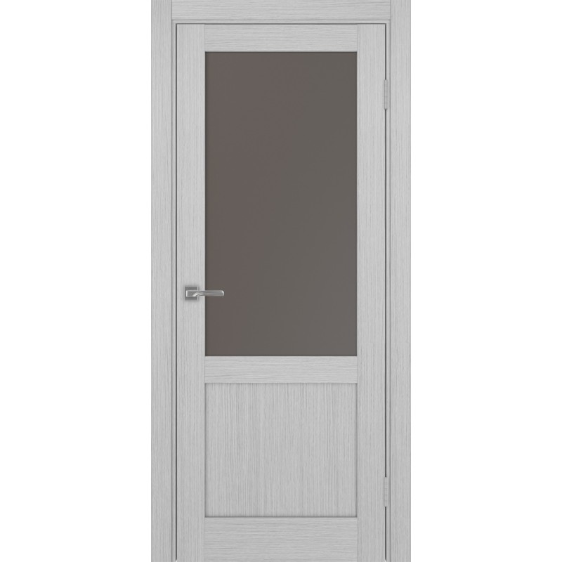 Межкомнатная дверь Турин 502.21, цвет дуб серый FL, заполнение Бронза матовое, размер 200*80 см.