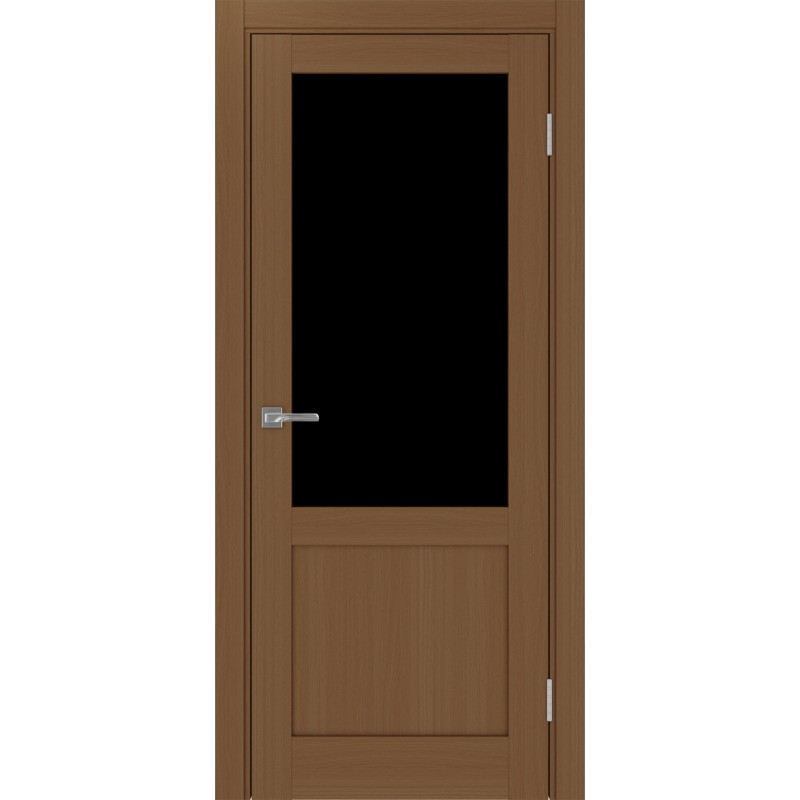 Межкомнатная дверь Турин 502.21, цвет орех NL, заполнение LACчерный, размер 200*80 см.