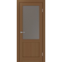 Турин 502.21, цвет Орех NL стекло Пунта бронзовое, размер 80*200 см.