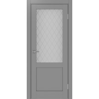 Турин 502.21, цвет Серый стекло Кристалл б.цв размер 80*200 см.