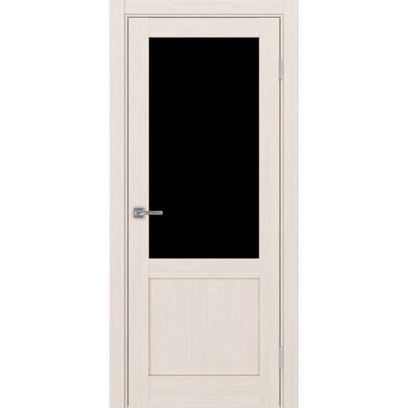 Межкомнатная дверь Турин 502.21, цвет ясень перламутровый, заполнение LACчерный, размер 200*80 см.