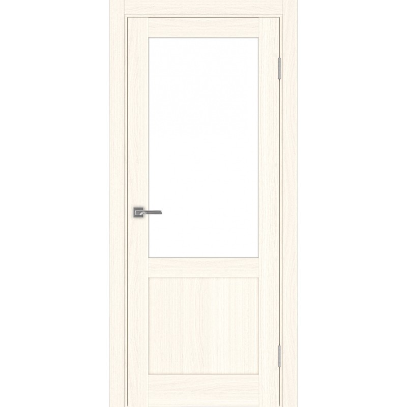 Межкомнатная дверь Турин 502.21, цвет ясень светлый, заполнение LACбелый, размер 200*80 см.