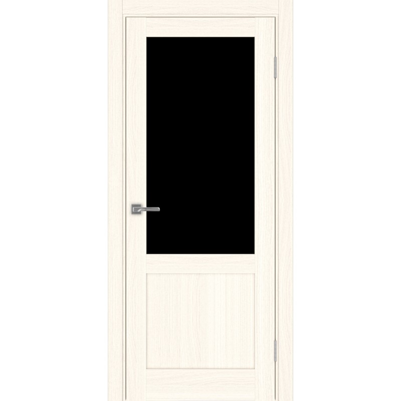 Межкомнатная дверь Турин 502.21, цвет ясень светлый, заполнение LACчерный, размер 200*80 см.