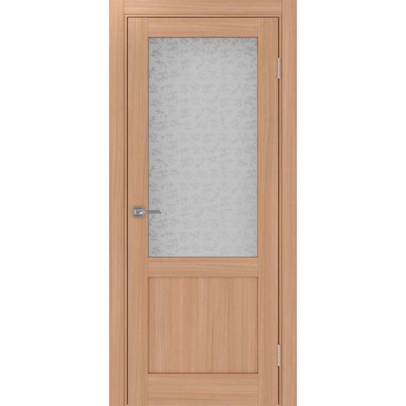 Межкомнатная дверь Турин 502.21, цвет ясень тёмный, заполнение Дали бесцветное, размер 200*80 см.