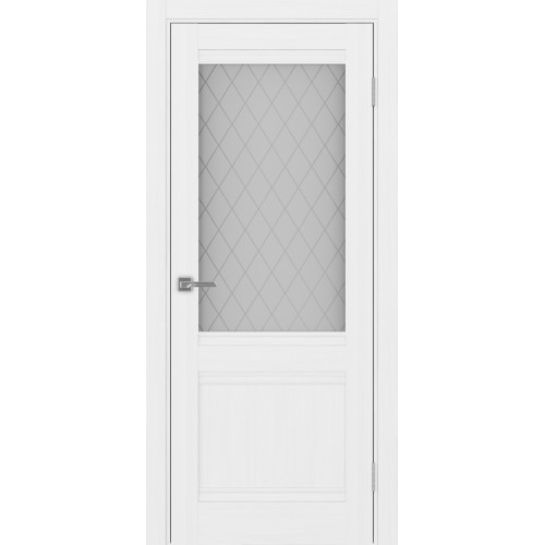 Турин 502U.21, цвет белый лёд, заполнение Кристалл бесцветное, размер 200*80 см.