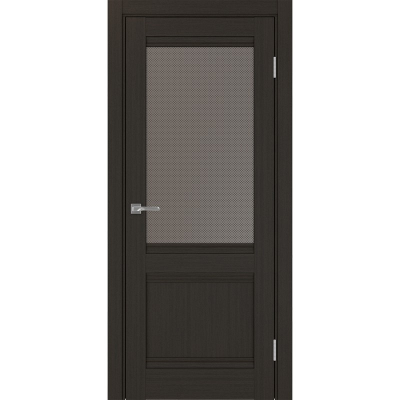 Межкомнатная дверь Турин 502U.21, цвет венге FL, заполнение Пунта бронзовое, размер 200*80 см.