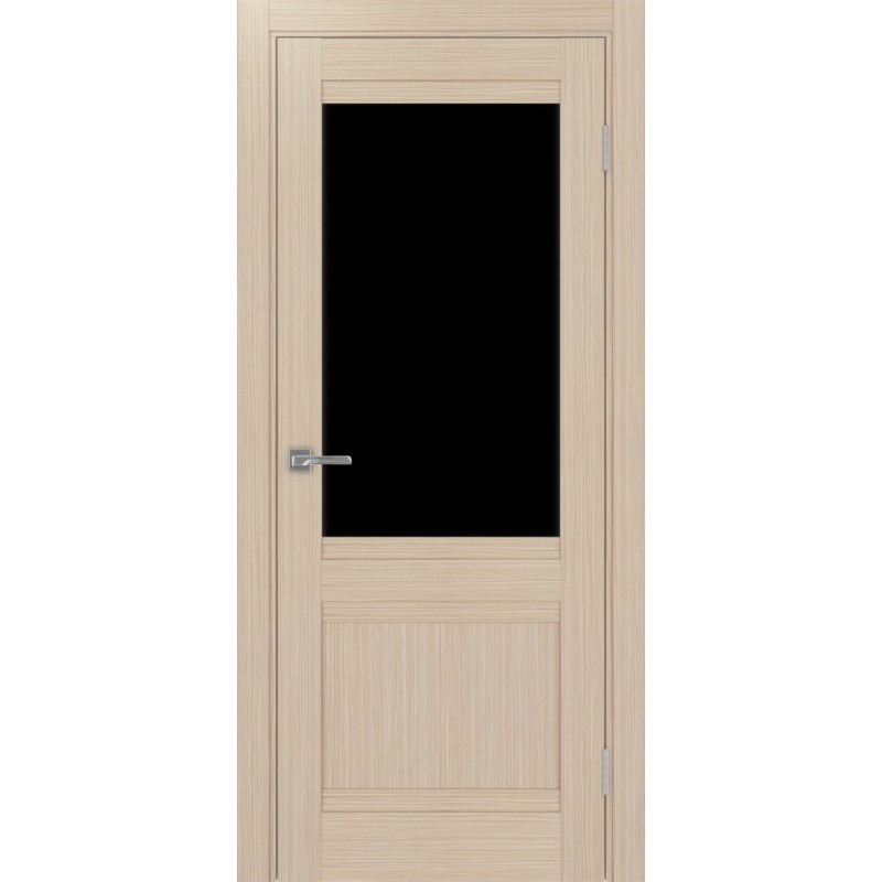 Межкомнатная дверь Турин 502U.21, цвет дуб беленый FL, заполнение LACчерный, размер 200*80 см.