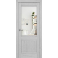 Турин 502U.21, цвет дуб серый FL, заполнение Зеркало/Зеркало, размер 200*80 см.