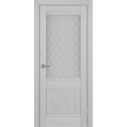 Турин 502U.21, цвет Дуб Серый FL стекло Кристалл б.цв размер 80*200 см.