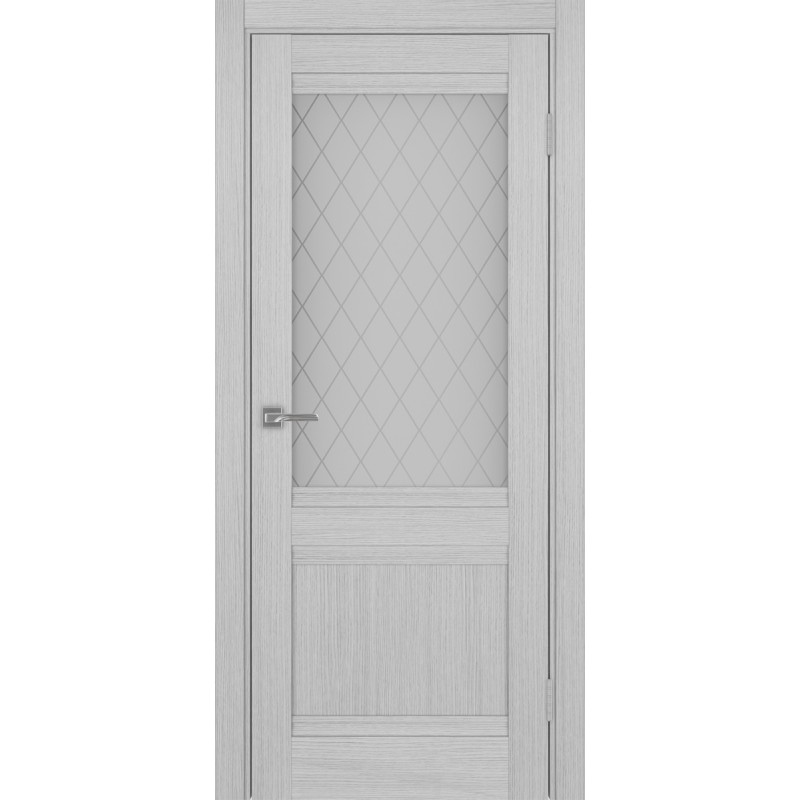 Межкомнатная дверь Турин 502U.21, цвет дуб серый FL, заполнение Кристалл бесцветное, размер 200*80 см.
