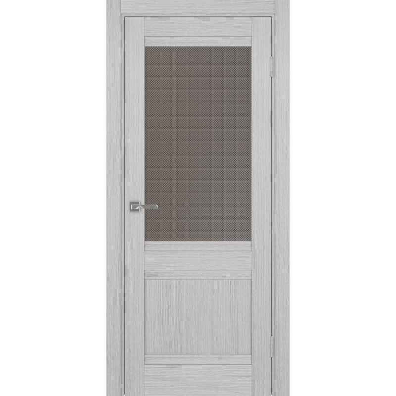 Межкомнатная дверь Турин 502U.21, цвет дуб серый FL, заполнение Пунта бронзовое, размер 200*80 см.