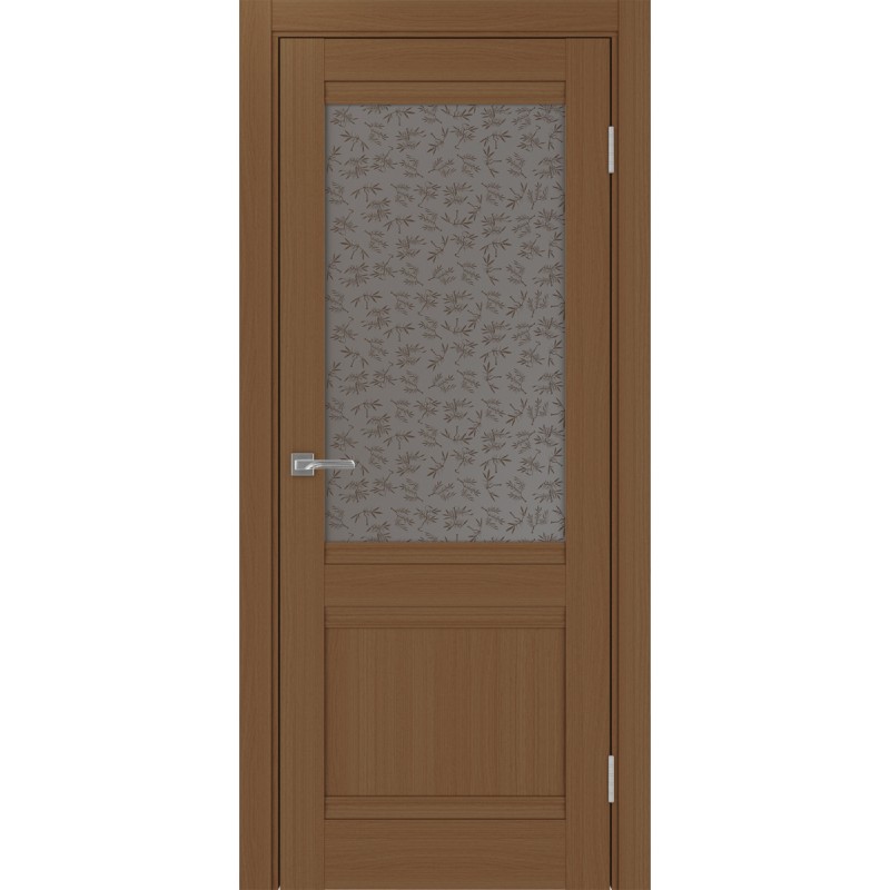Межкомнатная дверь Турин 502U.21, цвет орех NL, заполнение Дали бронзовое, размер 200*80 см.