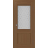 Турин 502U.21, цвет Орех NL стекло Кристалл б.цв размер 80*200 см.