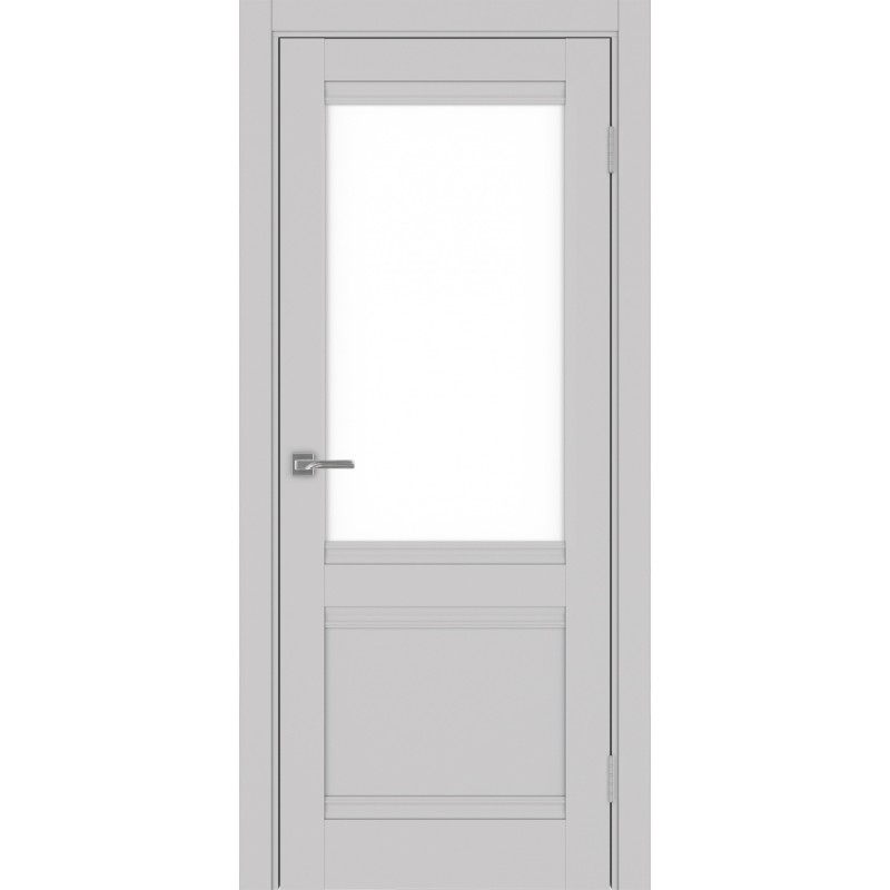 Межкомнатная дверь Турин 502U.21, цвет пепельный, заполнение LACбелый, размер 200*80 см.