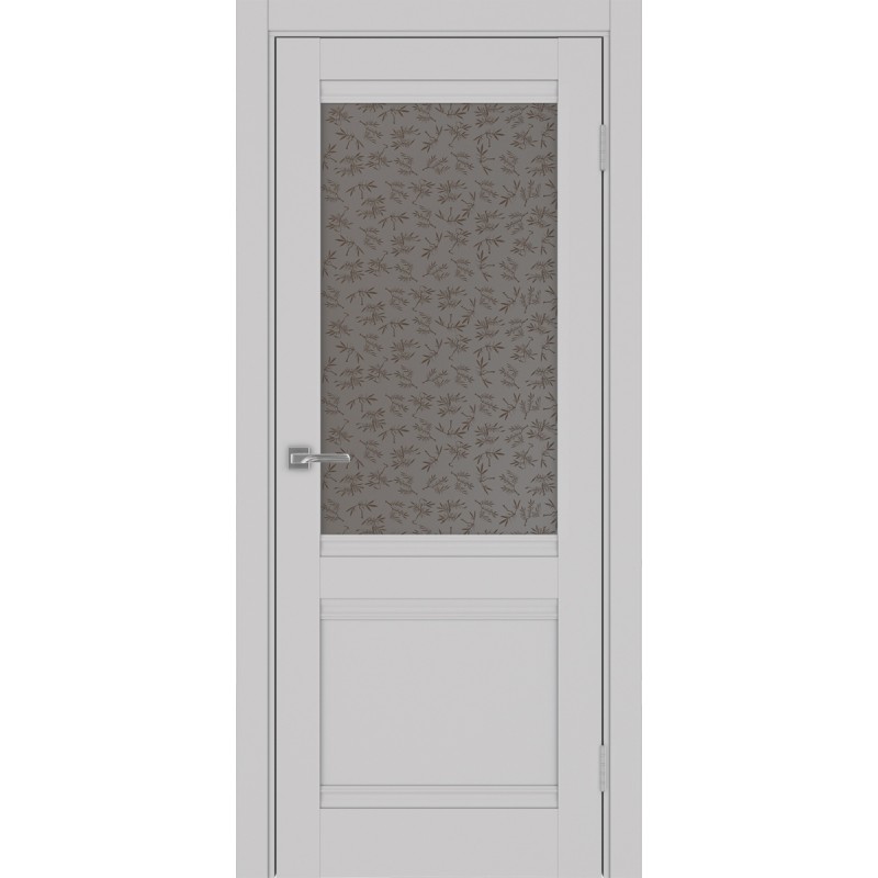 Межкомнатная дверь Турин 502U.21, цвет пепельный, заполнение Дали бронзовое, размер 200*80 см.