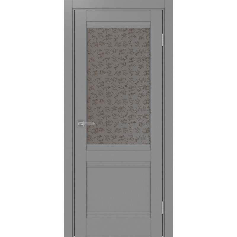 Межкомнатная дверь Турин 502U.21, цвет серый, заполнение Дали бронзовое, размер 200*80 см.