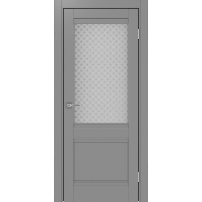 Межкомнатная дверь Турин 502U.21, цвет серый, заполнение Пунта бесцветное, размер 200*80 см.